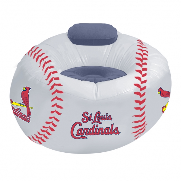 St Louis Cardinals MLB Vinyl Inflatable Chair W Faux