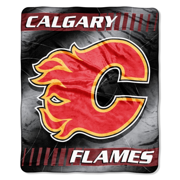 Calgary Flames NHL Micro Raschel Blanket 50" x 60"