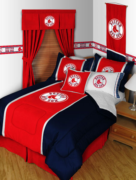 Boston Red Sox Mlb Microsuede Comforter Sheet Set