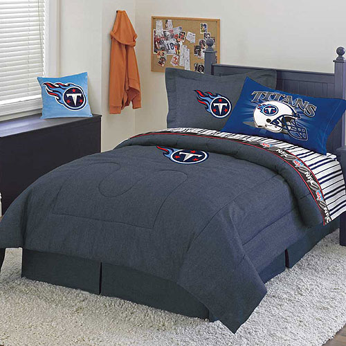 Tennessee Titans NFL Team Denim Queen Comforter / Sheet Set