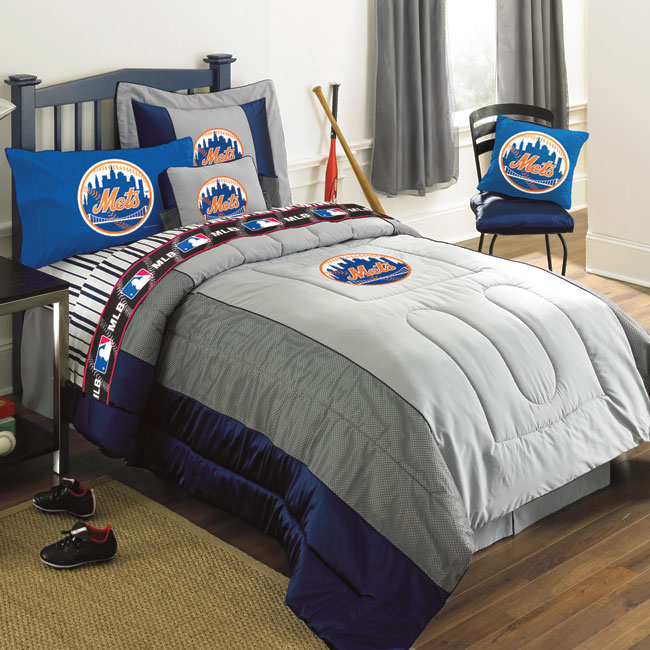 New York Mets Mlb Authentic Team Jersey Bedding Queen Comforter