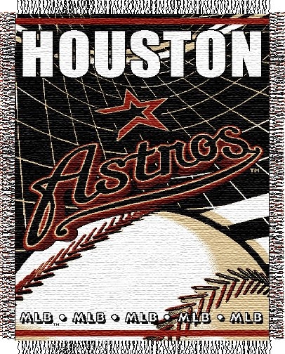Houston Astros MLB 48"x 60" Triple Woven Jacquard Throw