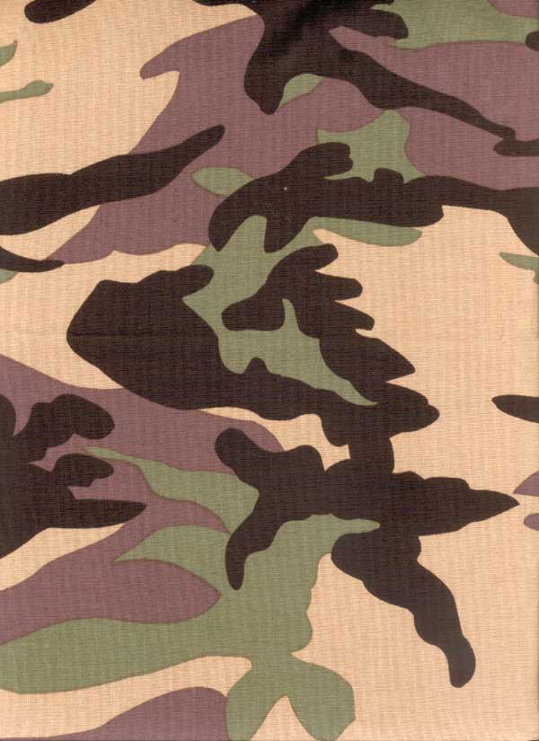 Flying Tigers Straight Valance - Green Camoflauge