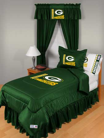 Green Bay Packers Locker Room Comforter Sheet Set