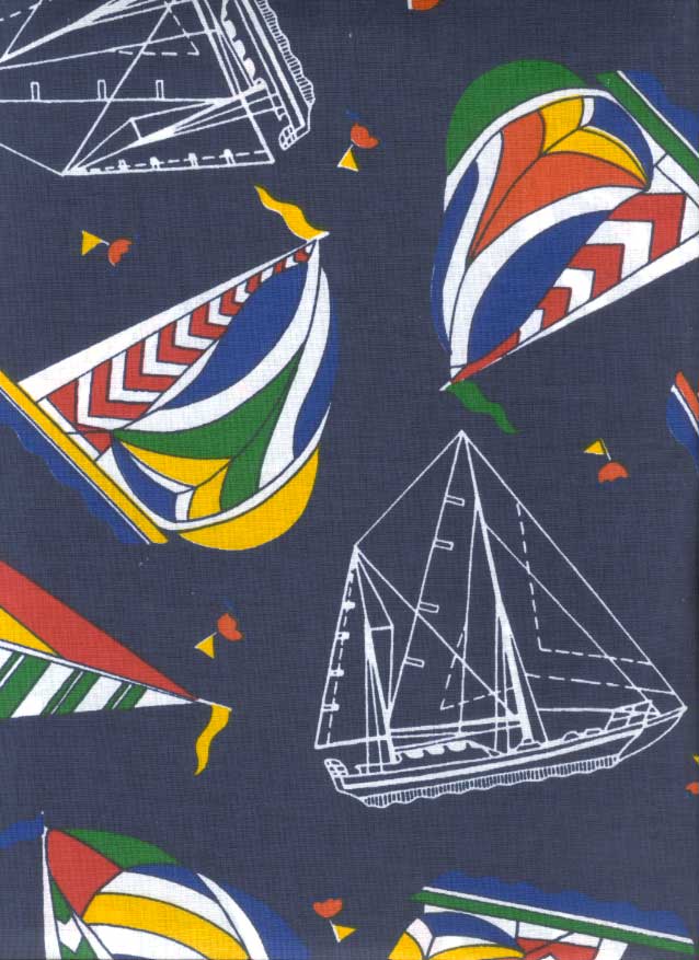 Sheet Set - Yacht Club Navy Print