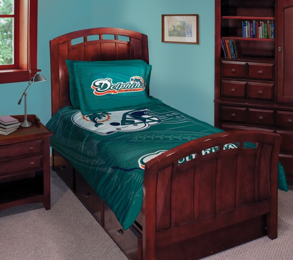 Miami Dolphins Nfl Twin Comforter Set 63 X 86