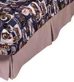 XL Twin Size Tailored Bed Skirt - 15" Drop