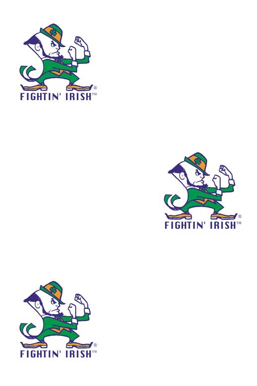 Notre Dame Fighting Irish Logo Wallpaper Double Roll