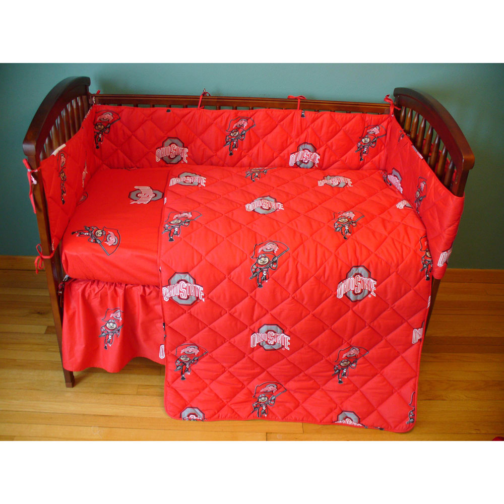 Ohio State Buckeyes Crib Bed in a Bag Red