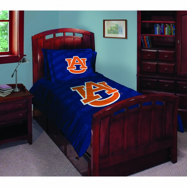 Auburn Tigers College Covers Plush Throw Blanket 63" X 86" - Officially Licensed