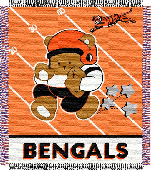 Cincinnati Bengals NFL Baby 36" x 46" Triple Woven