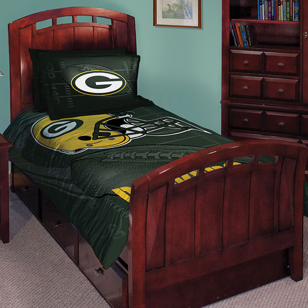 Green Bay Packers Nfl Twin Comforter Set 63 X 86
