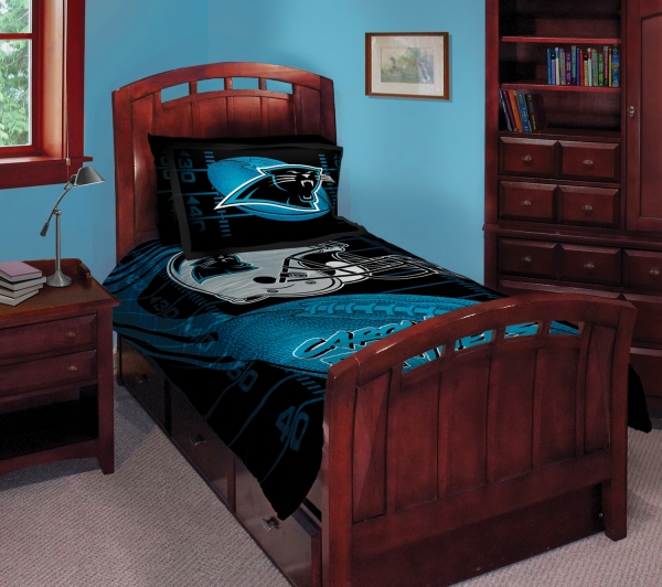 Carolina Panthers Nfl Twin Comforter Set 63 X 86