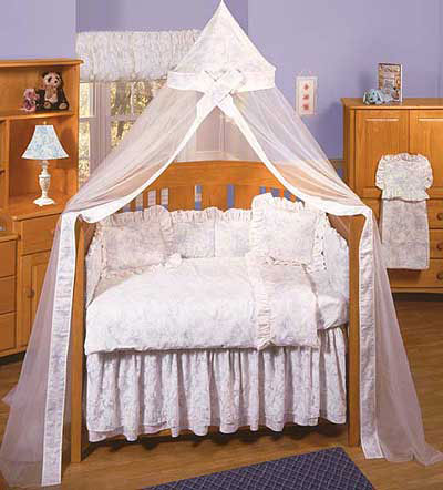 Isabella Blue Gathered Bed Skirt