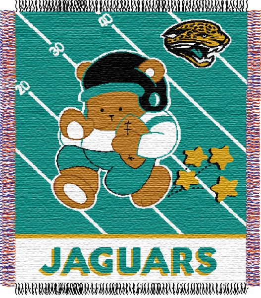 Jacksonville Jaguars NFL Baby 36" x 46" Triple Woven Jacquard Throw