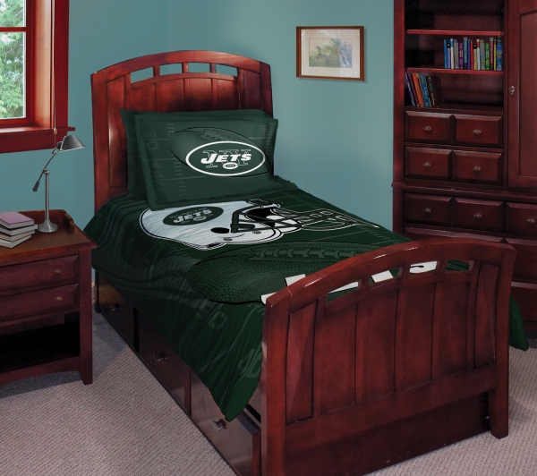 New York Jets NFL Twin Comforter Set 63" x 86"