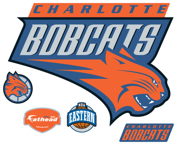Charlotte Bobcats Logo Fathead Nba Wall Graphic