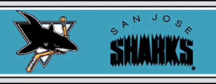 San Jose Sharks B195408 Wallpaper Border - Gifted Parrot