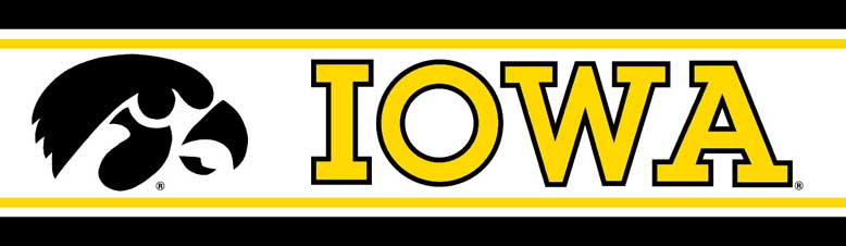 Iowa Hawkeyes 5 1/4" Tall Wallpaper Border