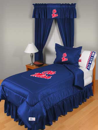 Mississippi Ole Miss Rebels Locker Room Comforter Sheet Set
