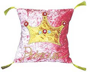 Pea Princess 14" Throw Pillow - Crown 