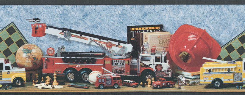 Fire Rescue Wall Border