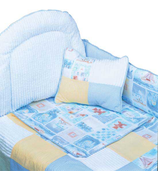 Baby Blocks Regular Crib 4-Sided Bumper