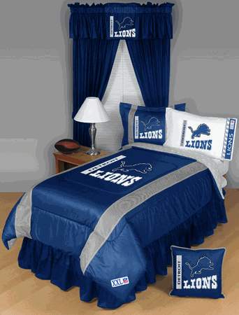 Detroit Lions Side Lines Comforter Sheet Set