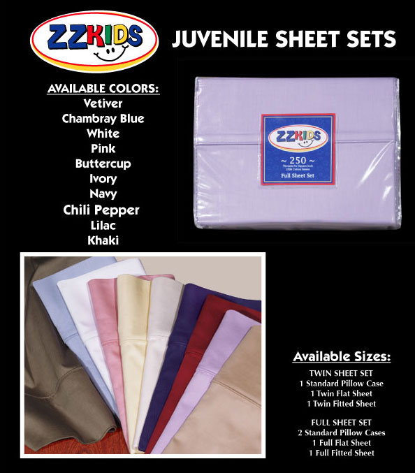 Navy Blue 100% Cotton Sateen Sheets Set - FULL Size