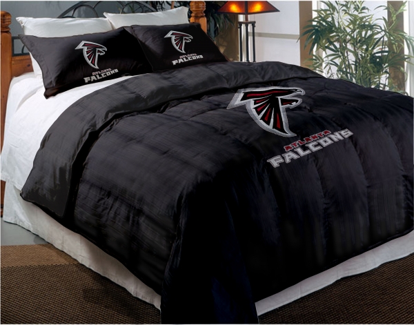 Atlanta Falcons Nfl Twin Chenille Embroidered Comforter Set With 2 Atlanta Falcons Nfl Twin Chenille
