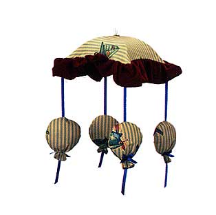 Gold Baron Musical Mobile with Balloon Motif