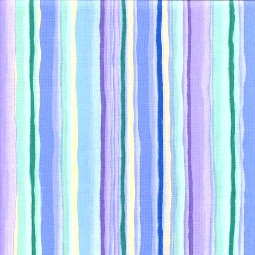 Dust Ruffle - Posies Blue Stripe