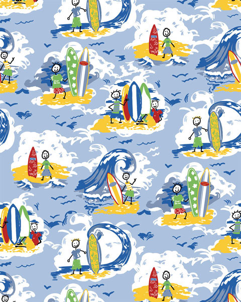 Surfs Up Fabric by the Yard