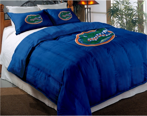 Florida Gators College Twin Chenille Embroidered Comforter Set