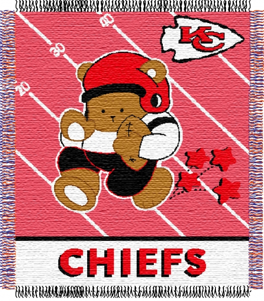 Kansas City Chiefs NFL Baby 36" x 46" Triple Woven Jacquard Throw