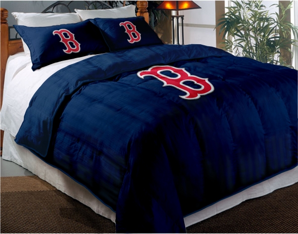 Boston Red Sox MLB Twin Chenille Embroidered Comforter Set with 2 Shams ... - Boston ReD Sox MLB Twin Chenille EmbroiDereD Comforter Set With 2 Shams 64 X 86 