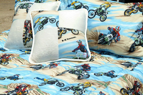 Motocross Blue Full Hugger Comforter