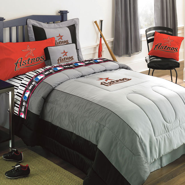 Houston Astros MLB Authentic Team Jersey Bedding Twin Size Comforter