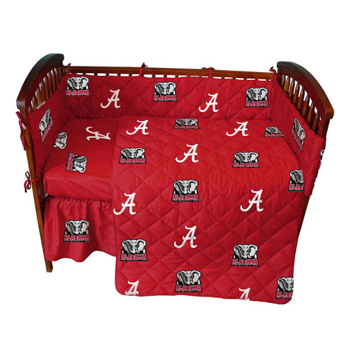Alabama Crimson Tide Crib Bed in a Bag Red