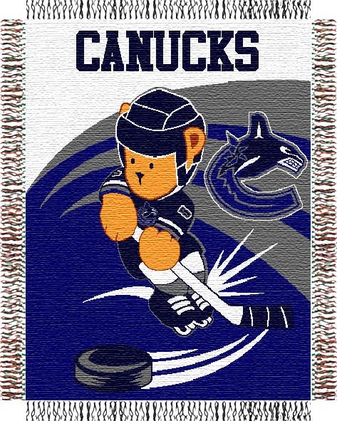 Vancouver Canucks NHL Baby 36" x 46" Triple Woven Jacquard ...
