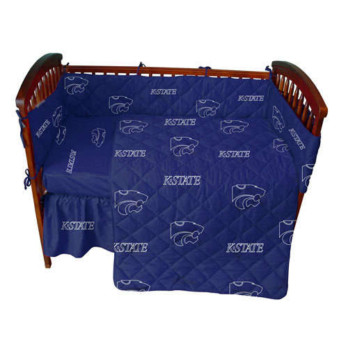 Kansas State Wildcats Crib Bed in a Bag Purple