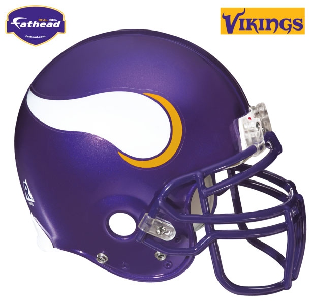 Minnesota Vikings Helmet Fathead NFL Wall Graphic