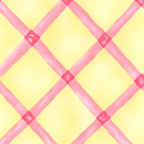 Watercolor Hearts Fabric by the Yard -  Plaid