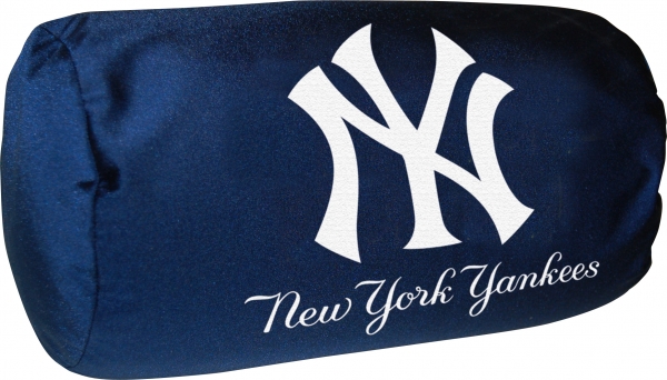 New York Yankees Mlb 14 X 8 Beaded Spandex Bolster Pillow