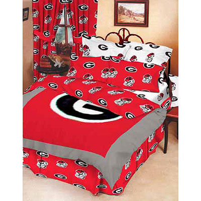 Uga Georgia Bulldogs 100 Cotton Sateen Queen Bed In A Bag