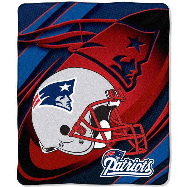 New England Patriots NFL Micro Raschel Blanket 50" x 60"