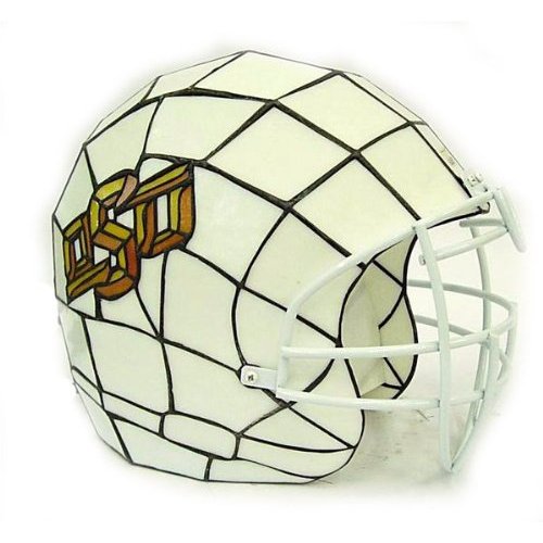 NCAA Oklahoma Sooners Stained Glass Football Helmet Lamp
