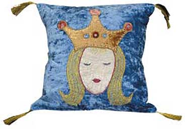 Pea Princess 14" Throw Pillow - Face 