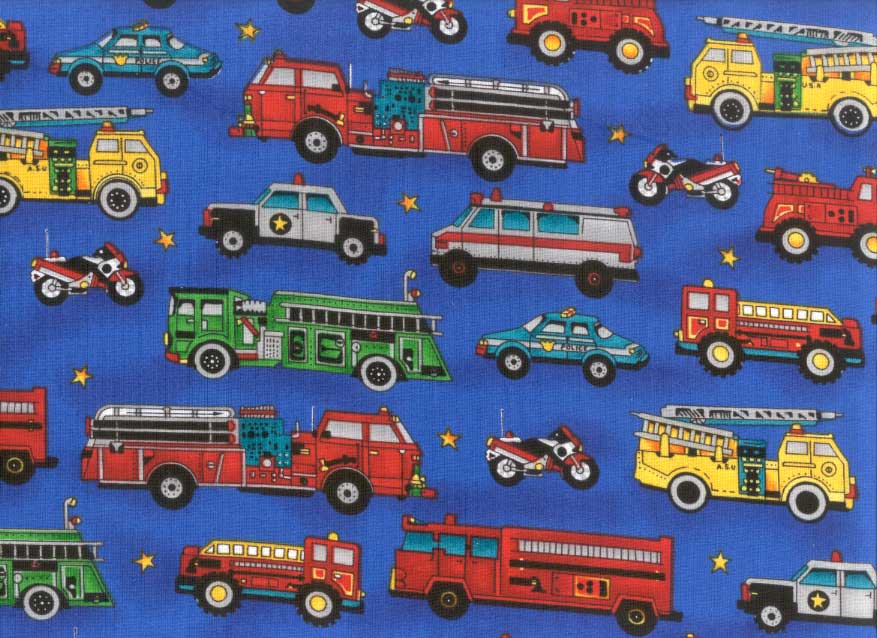 Sheet Set - Blue Truck Print