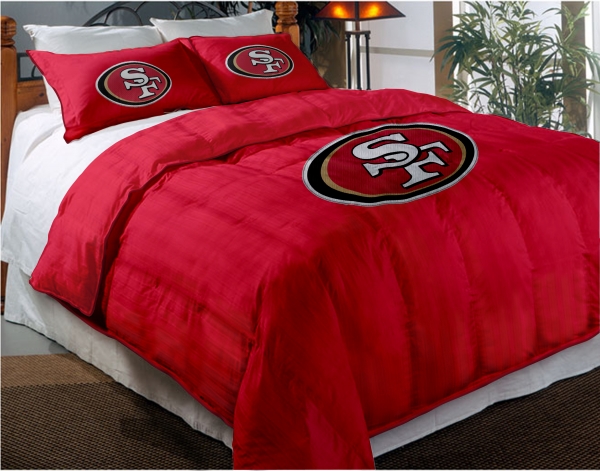 San Francisco 49ers Nfl Twin Chenille Embroidered Comforter Set